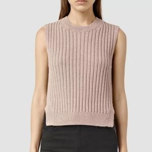 Allsaints sleeveless sweater "wick rib tank"